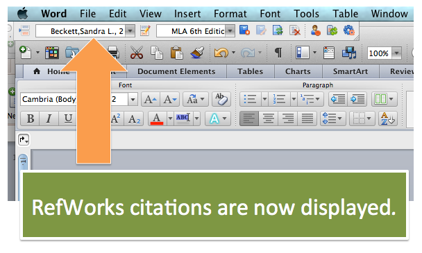 RefWorks citations now displayed